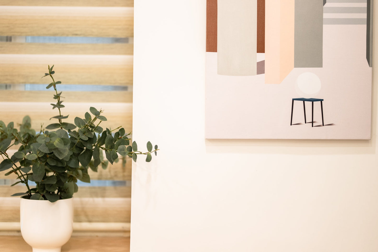 Modern living room in Taipei Taiwan short-term apartment with minimalist design - Kolette Home
