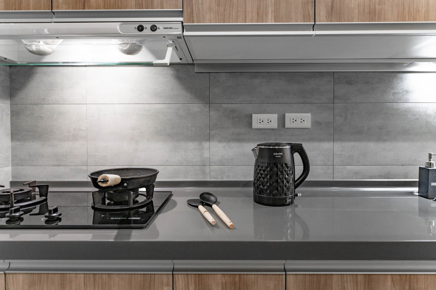 Fully-equipped kitchen for serviced apartment in Taipei Taiwan, ideal for long-term stays - Kolette Home