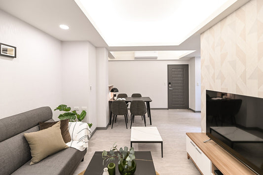 Modern living room in Taipei Taiwan short-term apartment with foreigners friendly - Kolette Home