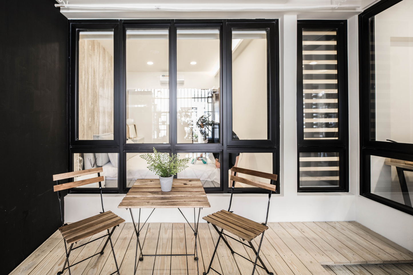 Private balcony with city view in Taipei Taiwan serviced apartment, perfect for morning coffee - Kolette Home

In-unit laundry with washer and dryer in Taipei Taiwan short-term apartment for convenience - Kolette Home