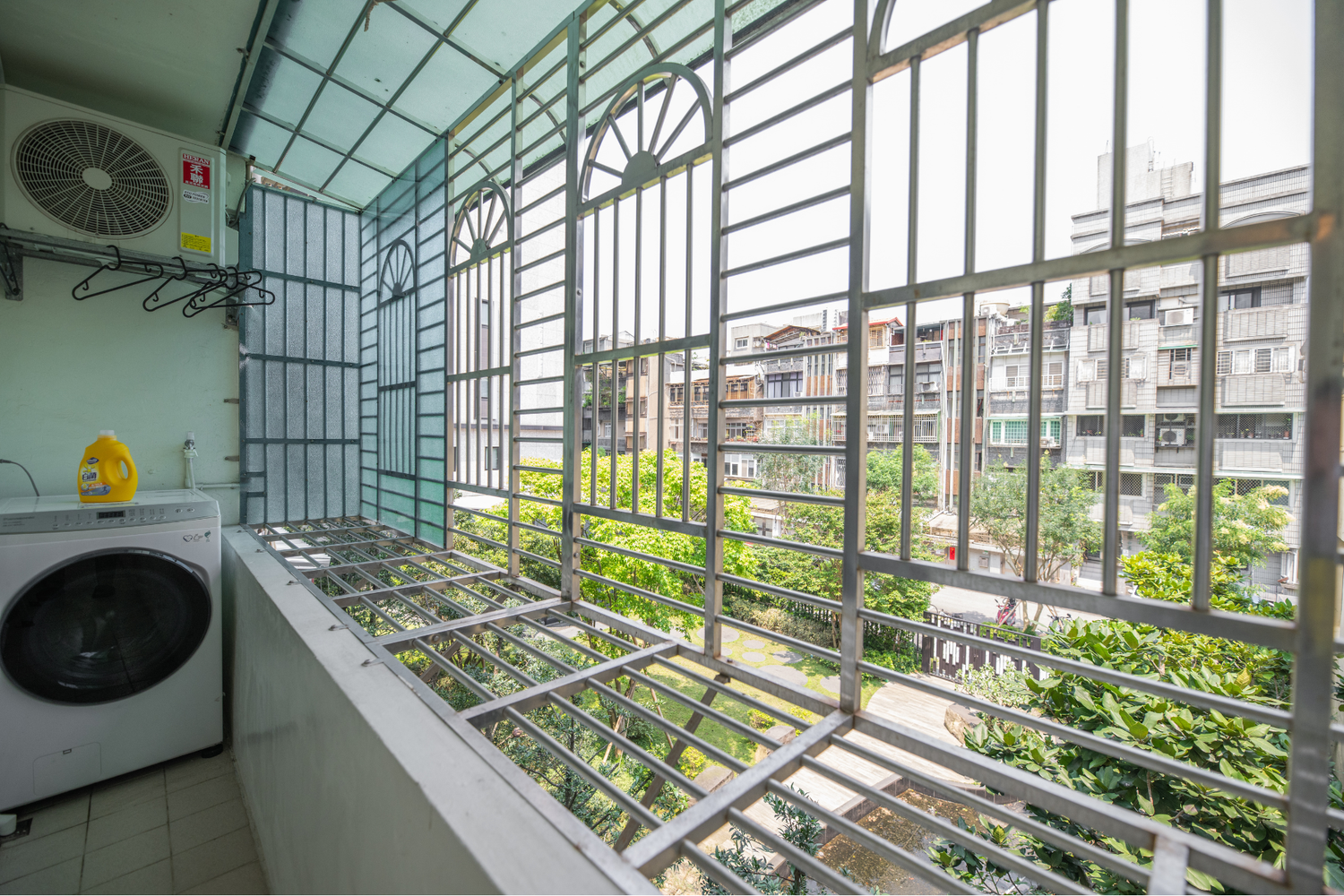 Private balcony with city view in Taipei Taiwan serviced apartment- Kolette Home