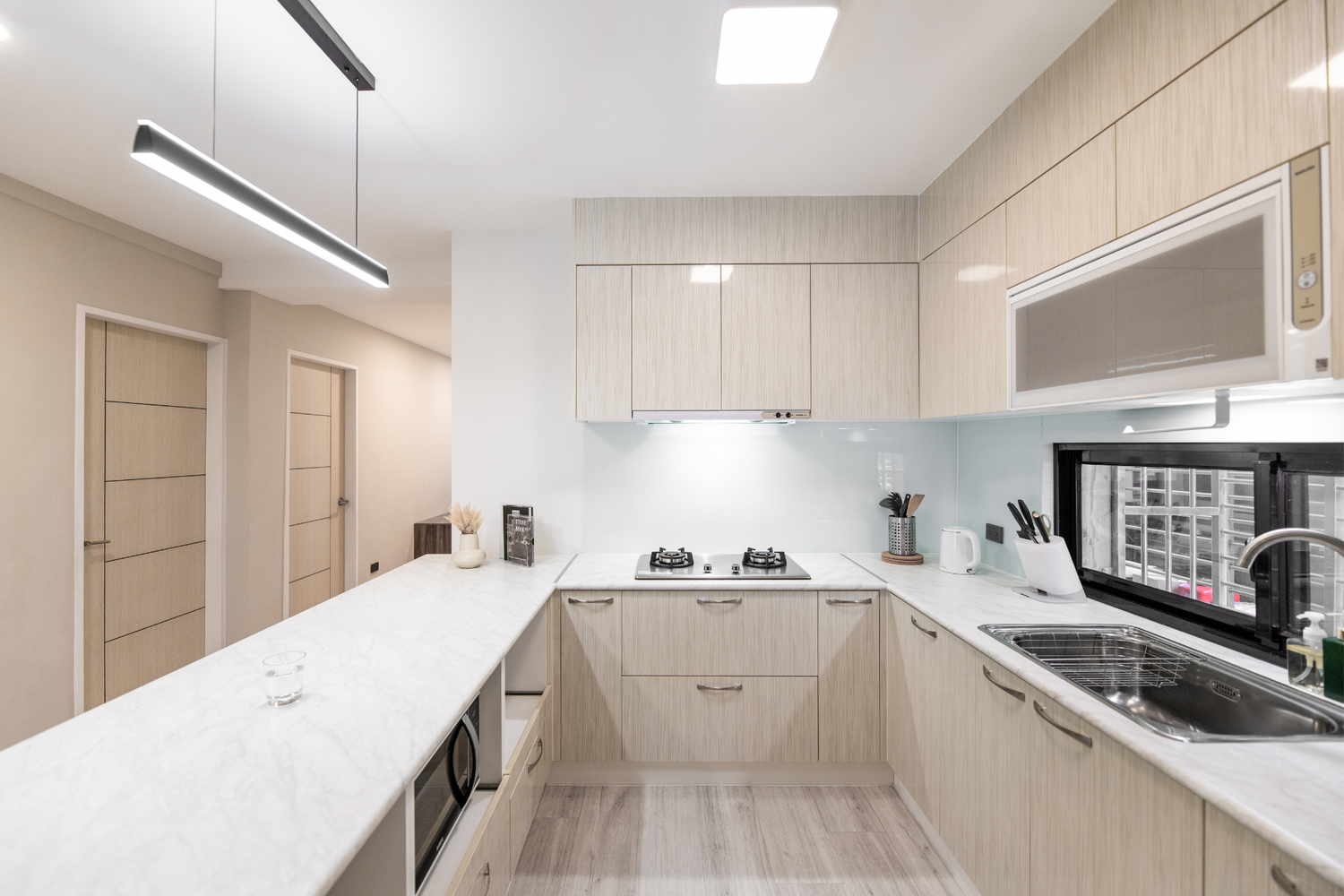 Fully-equipped kitchen for serviced apartment in Taipei Taiwan, ideal for long-term stays - Kolette Home