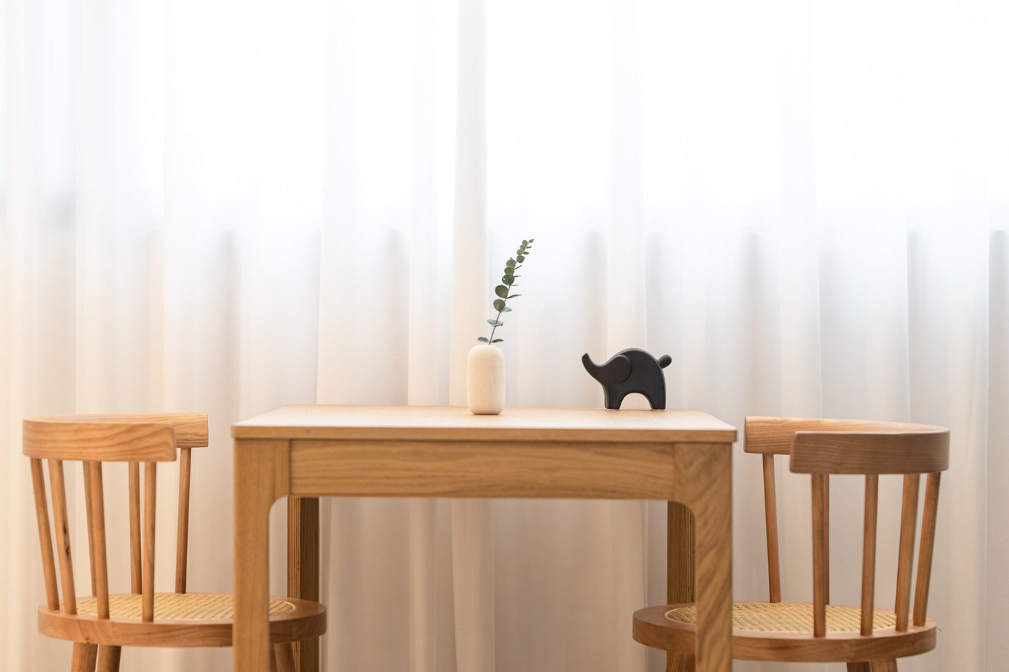 Modern Dining room in Taipei Taiwan short-term apartment with minimalist design - Kolette Home