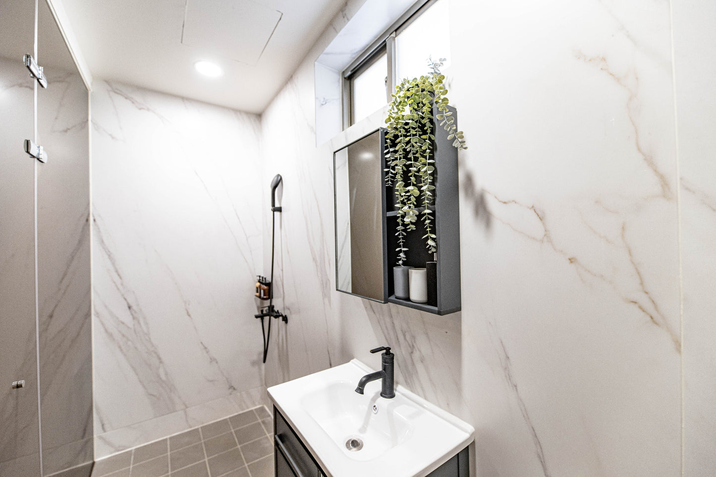 Clean hotel-grade bathroom in Taipei Taiwan short-term rental with shower - Kolette Home