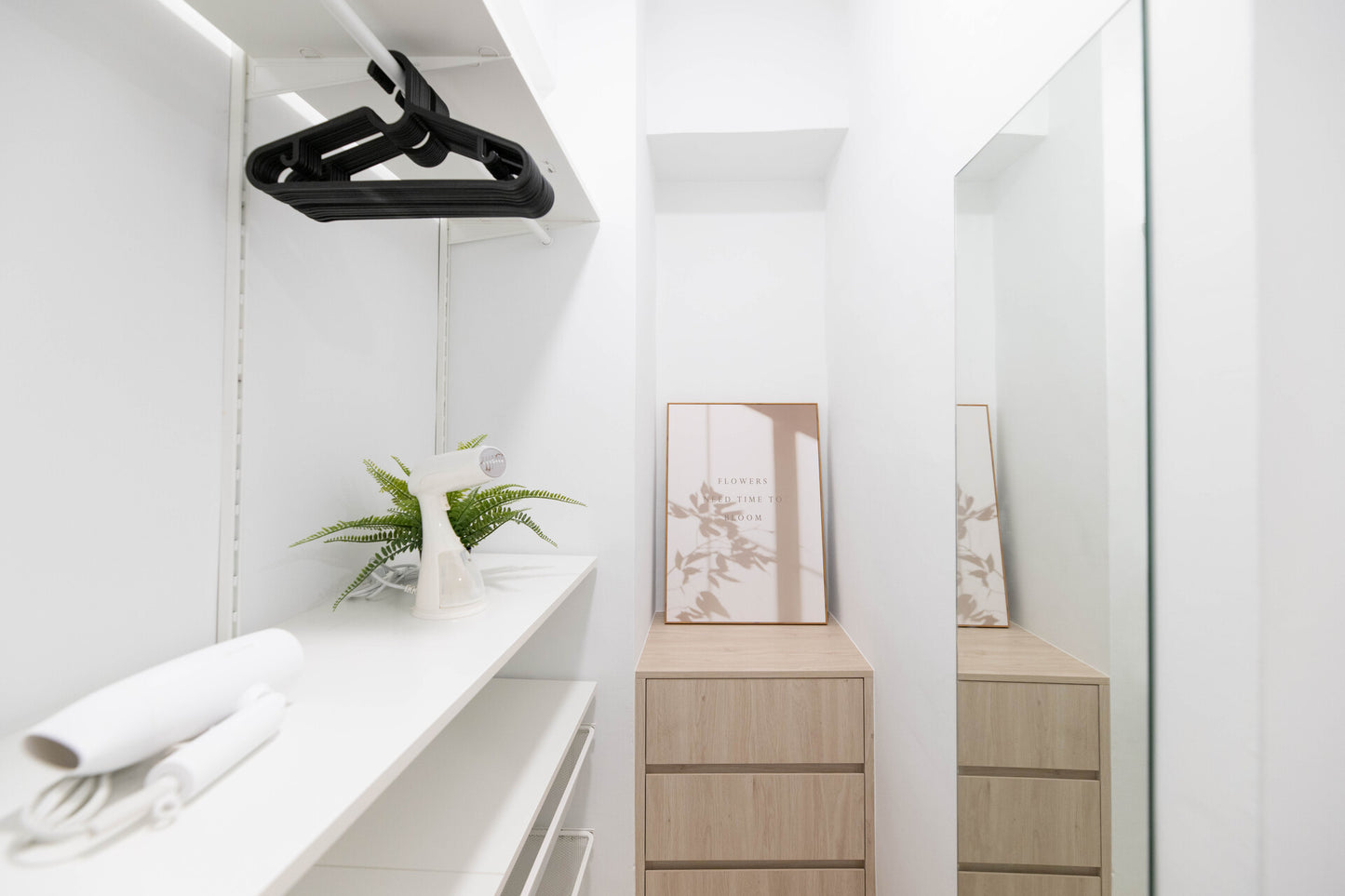 Cozy bedroom in Taipei Taiwan monthly apartment with premium bedding and  walk_in_closet - Kolette Home