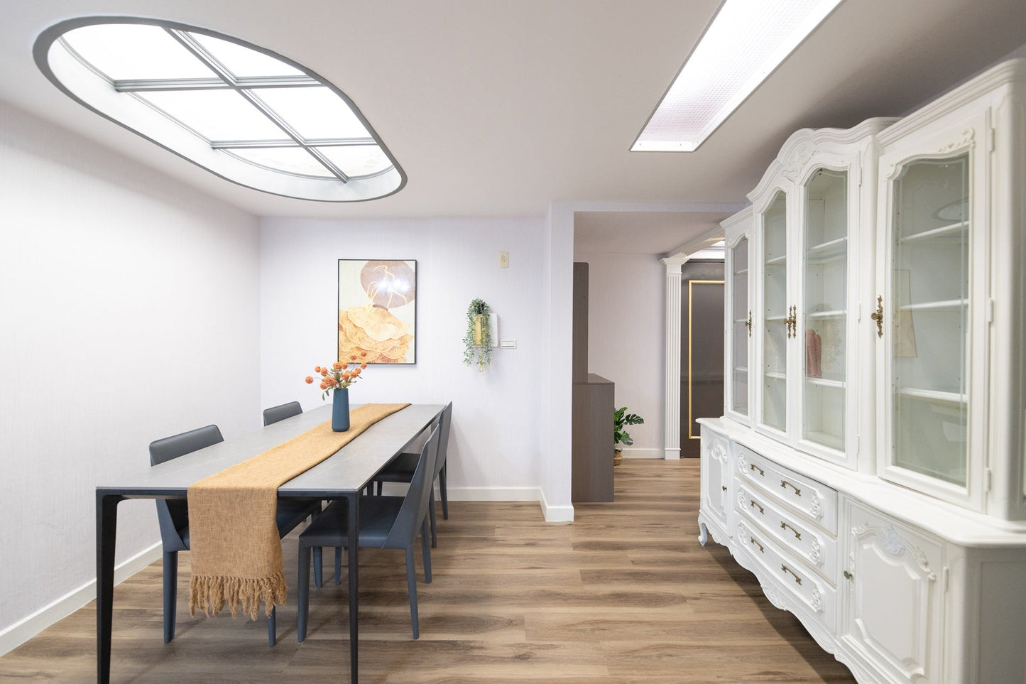 dining  room in Taipei Taiwan short-term apartment with minimalist design - Kolette Home