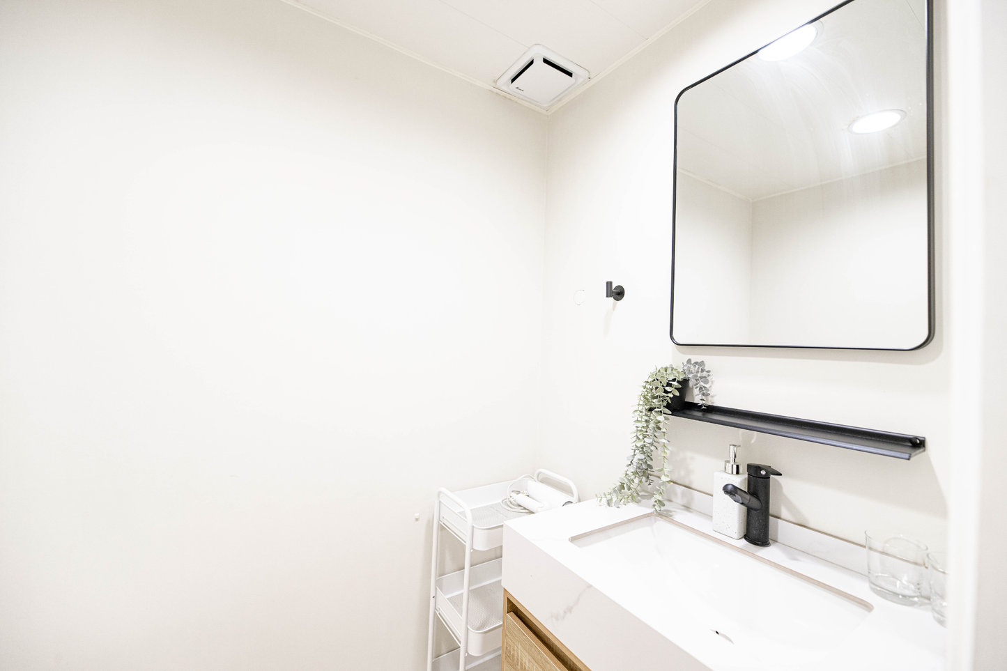 Clean hotel-grade bathroom in Taipei Taiwan short-term rental with shower - Kolette Home