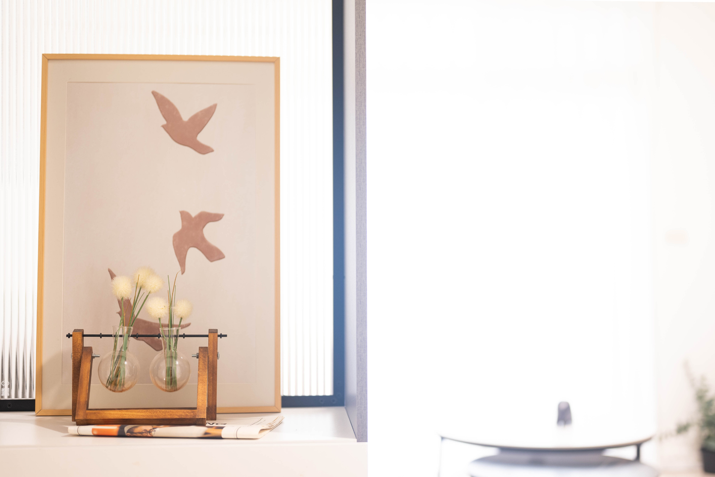 Modern living room in Taipei Taiwan short-term apartment with minimalist design - Kolette Home