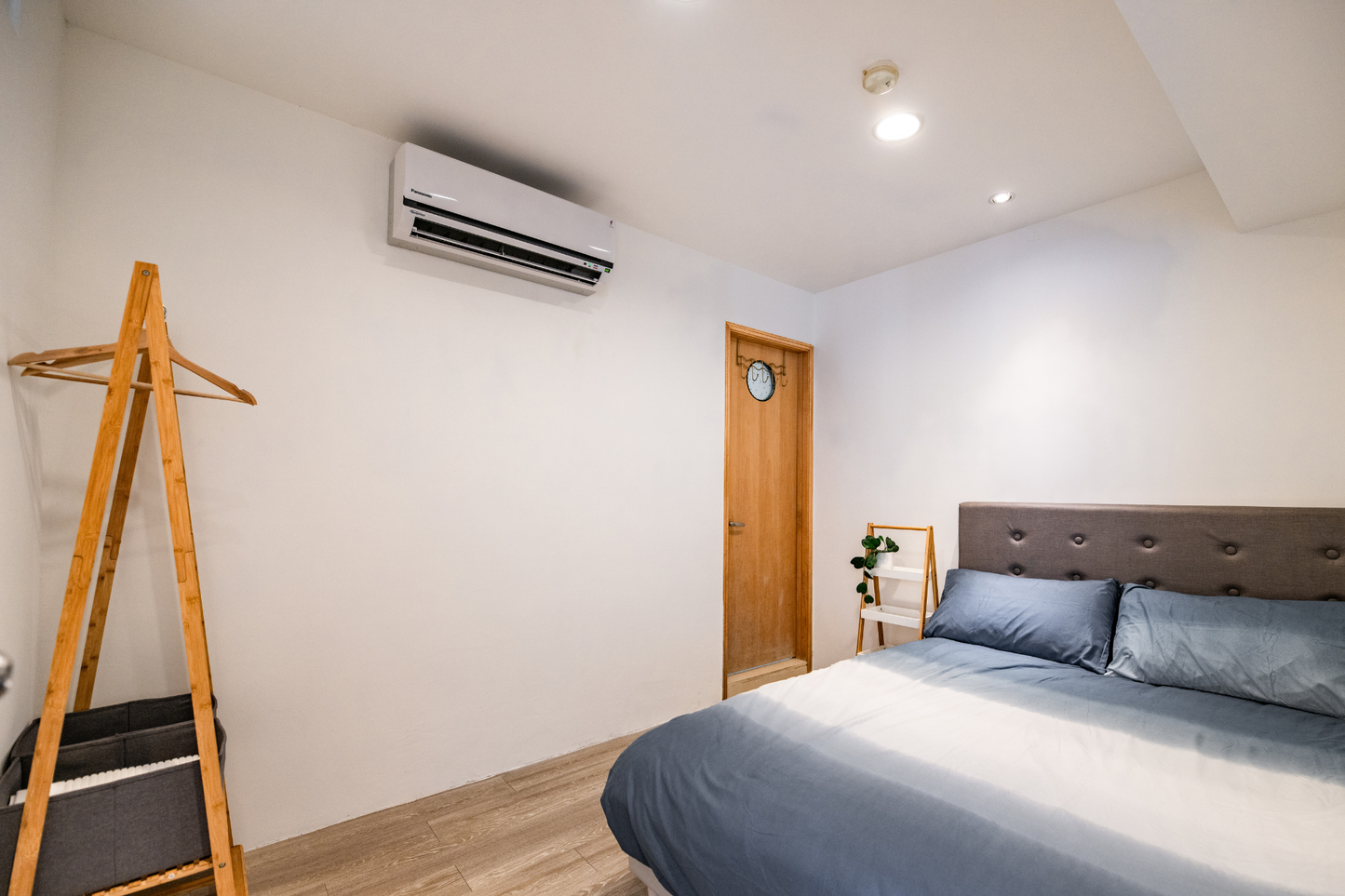 Cozy bedroom in Taipei Taiwan monthly apartment with premium bedding and quiet atmosphere - Kolette Home