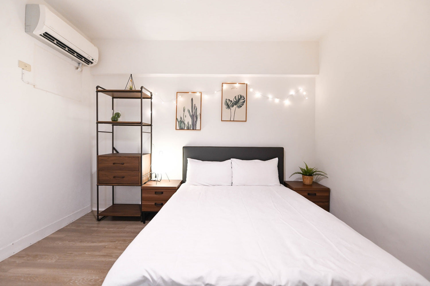 Cozy bedroom in Taipei Taiwan monthly apartment with premium bedding and quiet atmosphere - Kolette Home