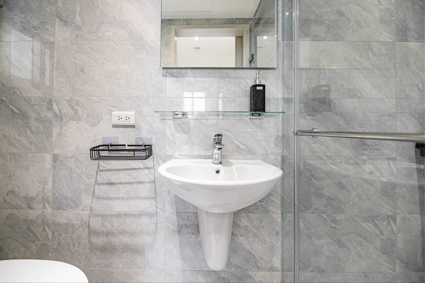 Clean hotel-grade bathroom in Taipei Taiwan short-term rental  - Kolette Home