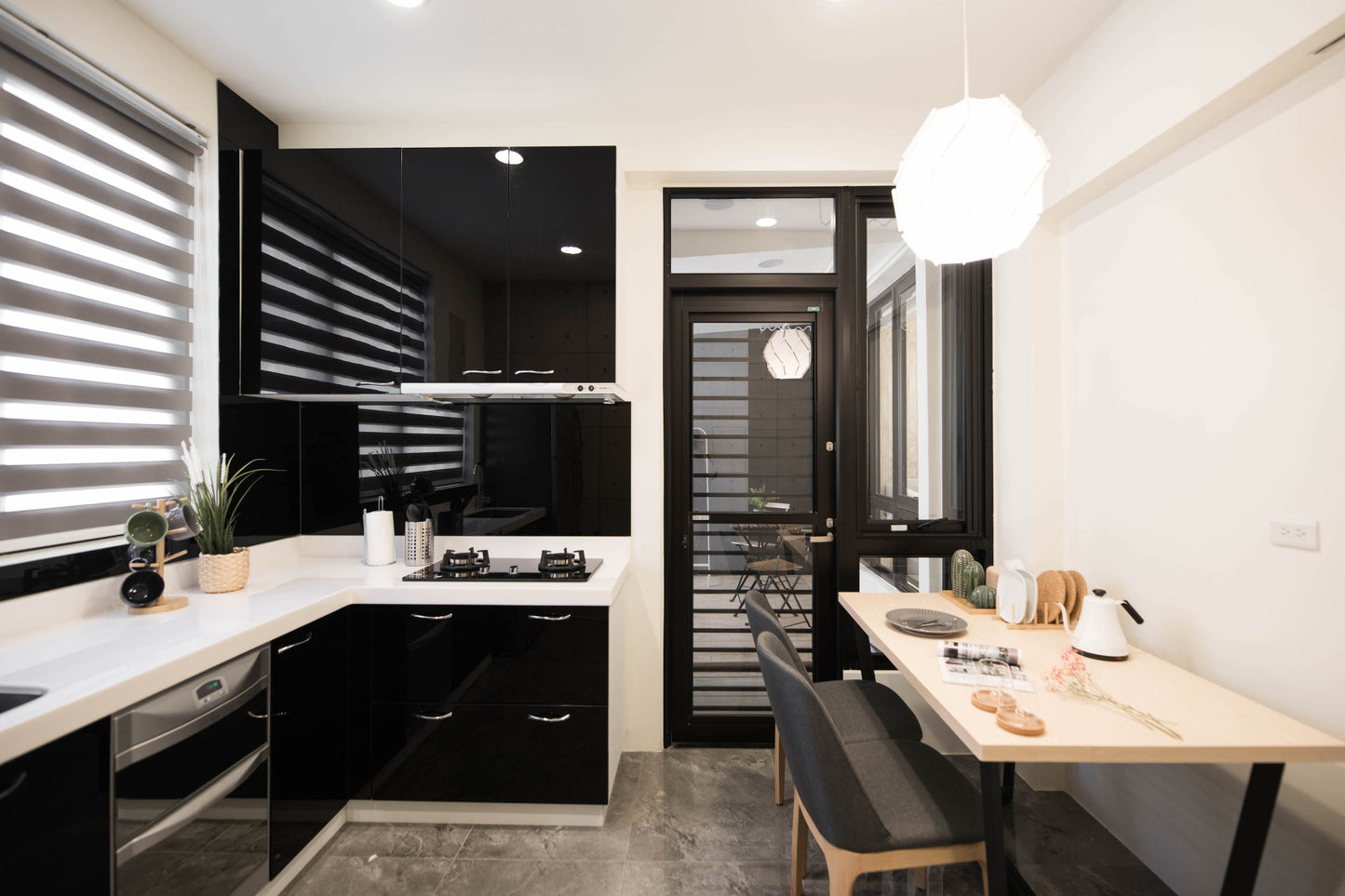 Fully-equipped kitchen for serviced apartment in Taipei Taiwan, ideal for long-term stays - Kolette Home