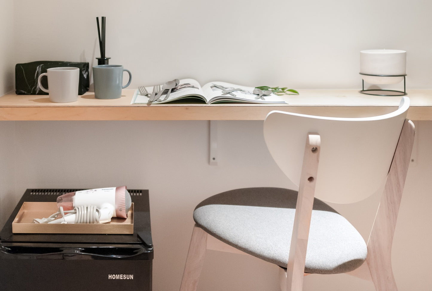 Dedicated workspace for digital nomads in Taipei Taiwan short-term apartment with high-speed Wi-Fi - Kolette Home